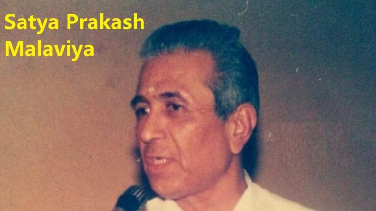 Satya Prakash Malaviya – Biography, Age, Education, Career, Books, Ideology & Legacy