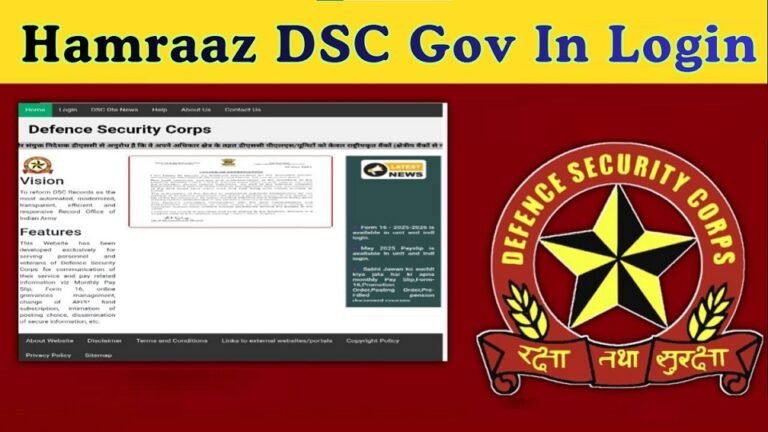Hamraaz DSC Gov In Login: Complete Guide to Army Payslip, Registration & Password Reset